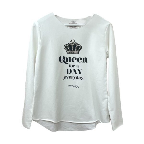 T-shirt garzata “Queen for a Day”
