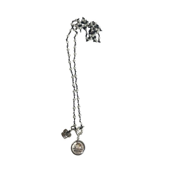 Collana Catena e Perline “Ti vogliamo bene Maestra”