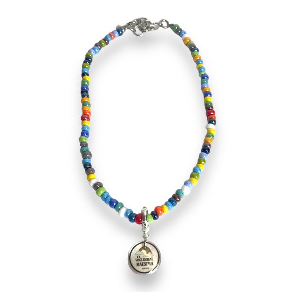Collana Girocollo Murrine “Ti Voglio bene Maestra”