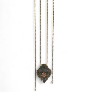 collana bouquet rosa