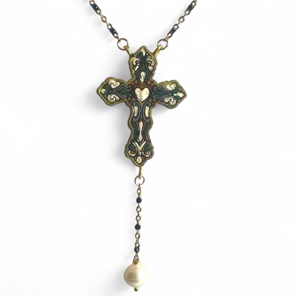Collana Croce bosco “Riciclo Prezioso”