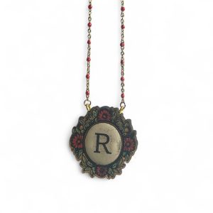 girocollo monogram rosso