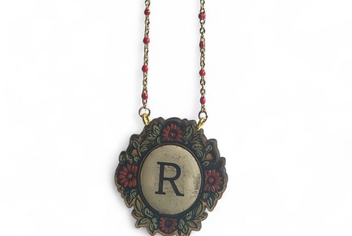 girocollo monogram rosso