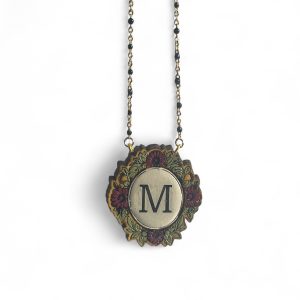 girocollo monogram ciclamino