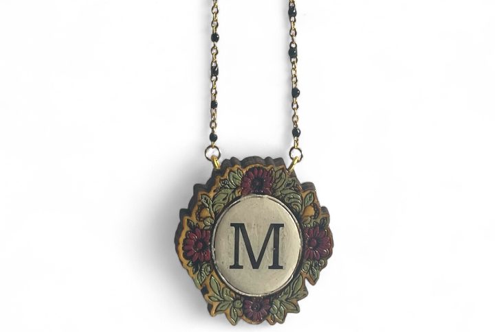 girocollo monogram ciclamino